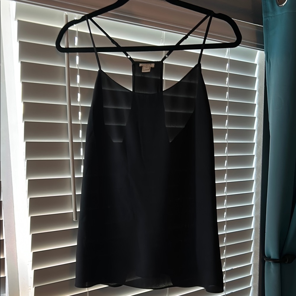 J. Crew Factory Black Sleeveless Backless Camisole